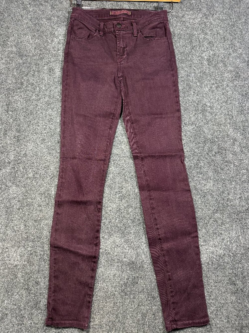 J Brand Jeans Womens 25 Purple Cotton Stretch Super Skinny Pockets